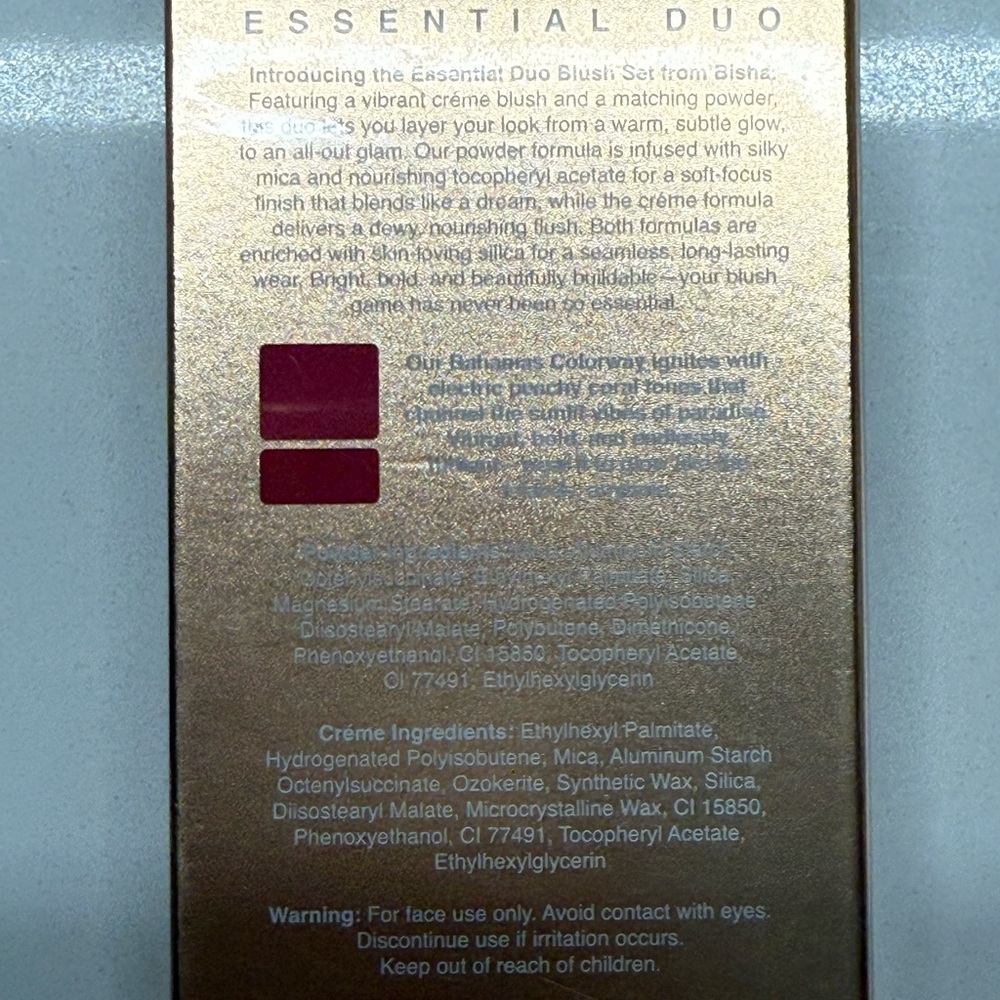 BISHA Essential Duo Blush In Bahamas (Peachy Coral) - Picture 5 of 5